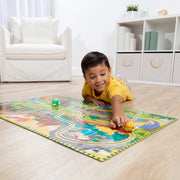 Dinosaur Adventure Tracks Floor Puzzle – 48 Pieces + 2 Wind-Up Dinosaurs V7