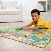 Dinosaur Adventure Tracks Floor Puzzle – 48 Pieces + 2 Wind-Up Dinosaurs V7