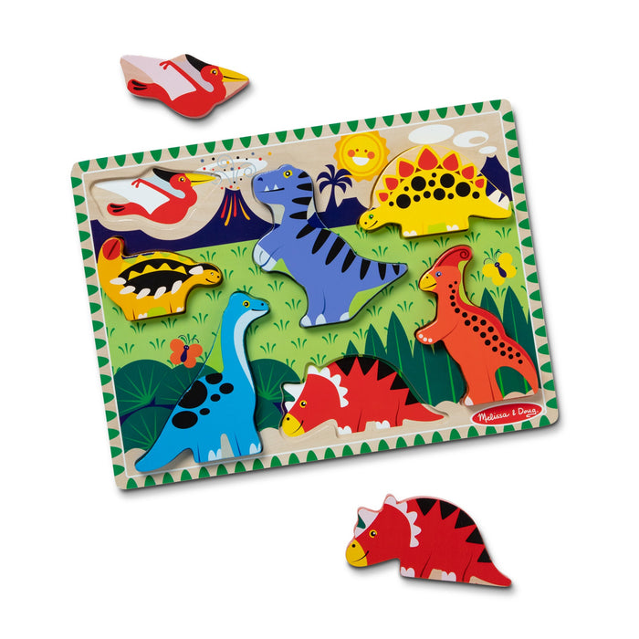 Dinosaurs Chunky Puzzle - 7 Pieces N8
