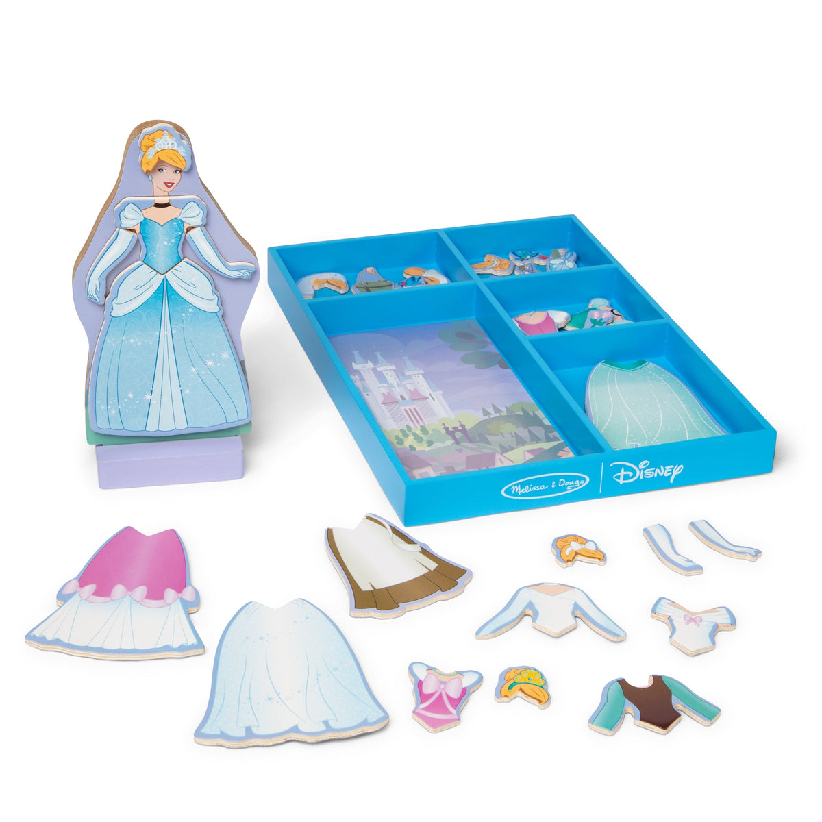 Disney Cinderella Wooden Magnetic Dress-Up O8