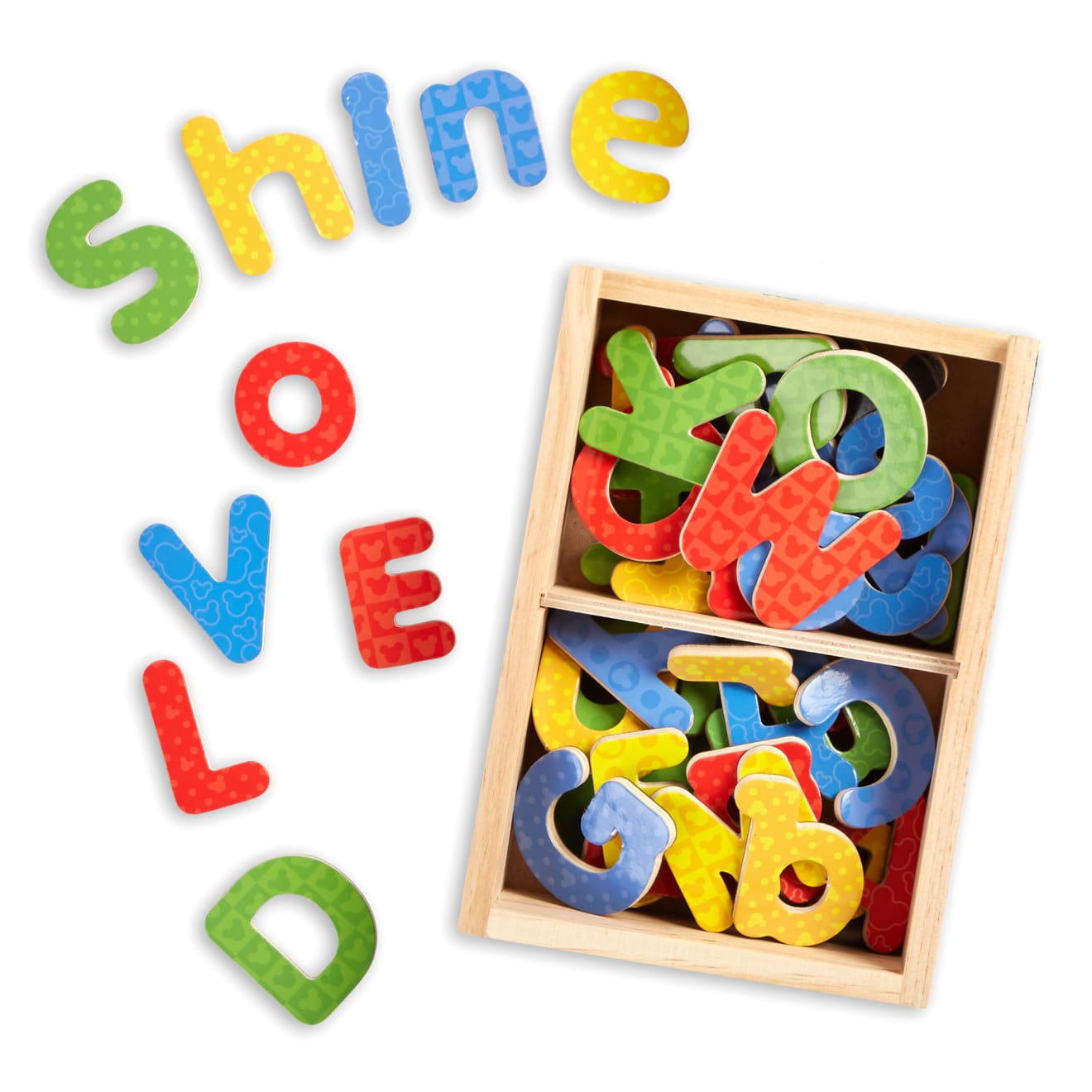 Disney Mickey & Friends Wooden Alphabet Magnets V9