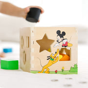 Disney Mickey Mouse & Friends Wooden Shape Sorting Cube L5