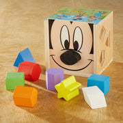 Disney Mickey Mouse & Friends Wooden Shape Sorting Cube L5