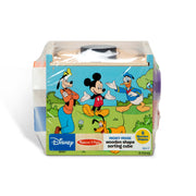 Disney Mickey Mouse & Friends Wooden Shape Sorting Cube W7