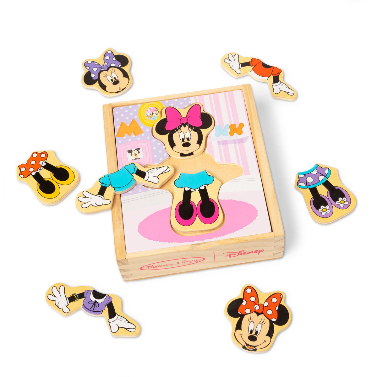 Disney Minnie Mouse Wooden Mix & Match Dress-Up Puzzle M3