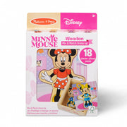 Disney Minnie Mouse Wooden Mix & Match Dress-Up Puzzle X4