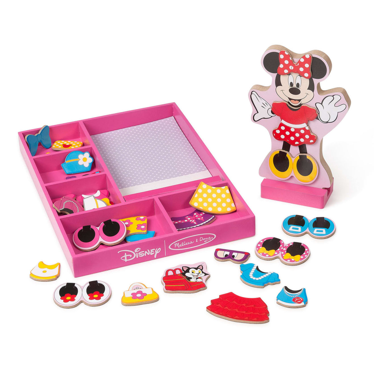Disney Minnie Wooden Magnetic Dress-Up R9
