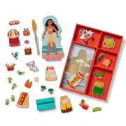 Disney Moana Wooden Magnetic Dress-Up Play Set T0