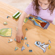 Disney Tiana Wooden Magnetic Dress-Up Play Set F1