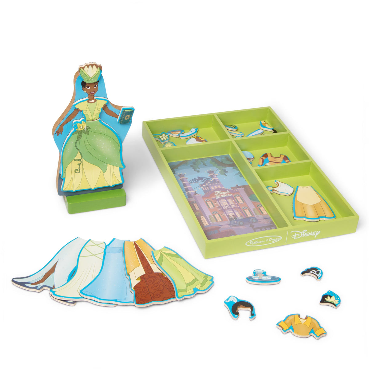 Disney Tiana Wooden Magnetic Dress-Up Play Set U6