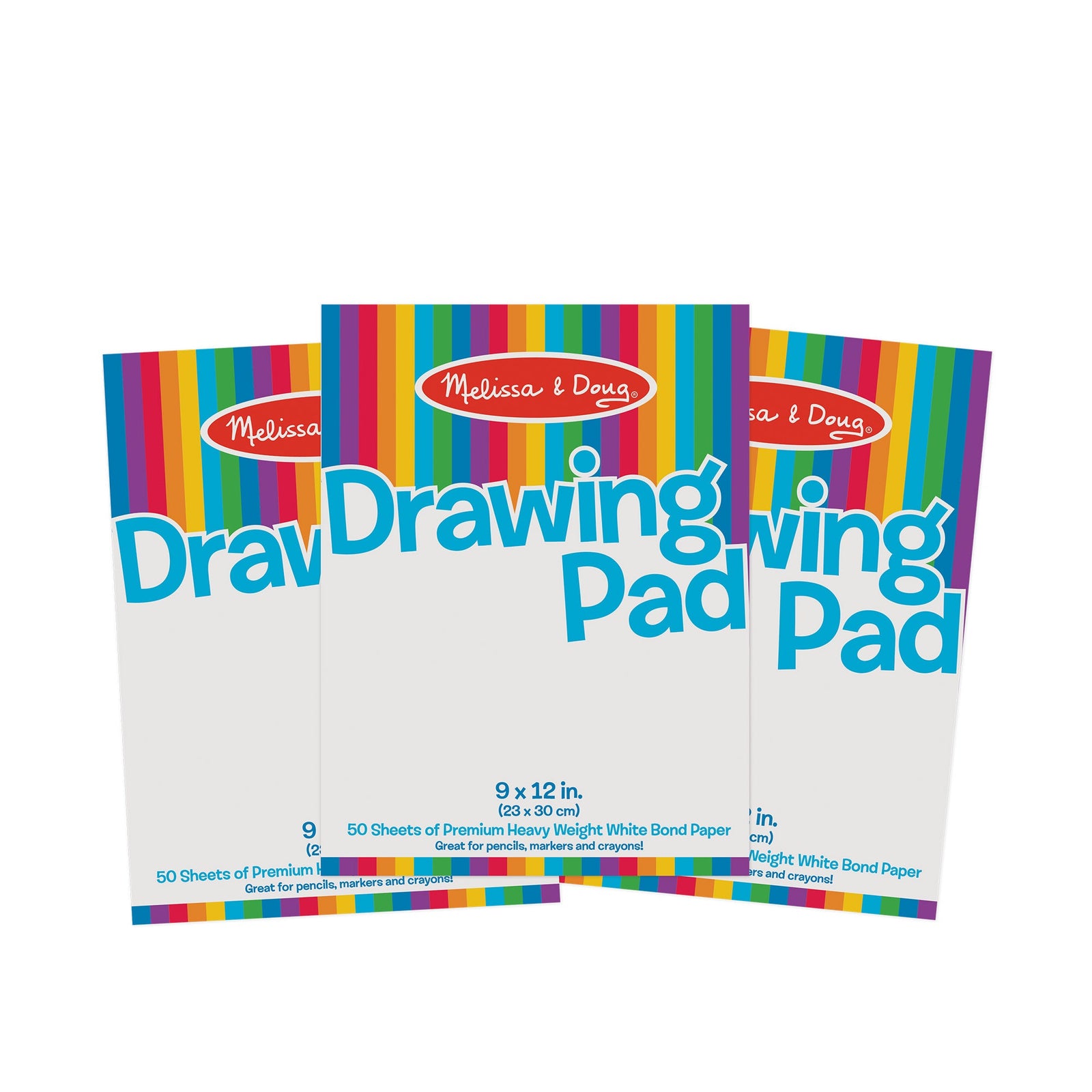 Drawing Paper Pad (50 Sheets, 9 x 12 Inches) 3-Pack D0