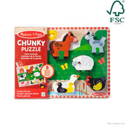 Farm Animals Chunky Puzzle - 8 Pieces L6