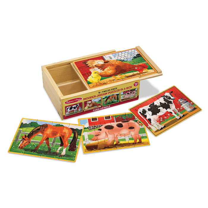 Farm Animals Jigsaw Puzzles in a Box G6