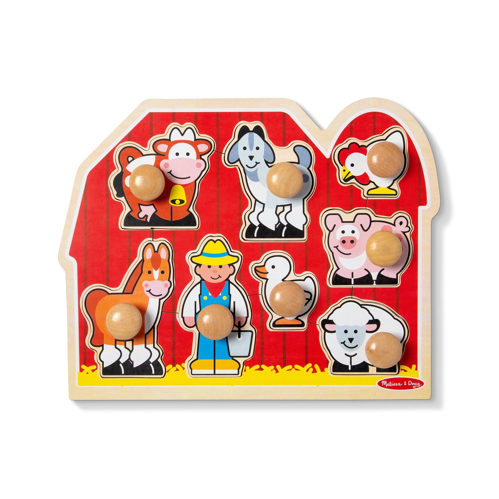 Farm Friends Jumbo Peg Puzzle - 8 Pieces M2