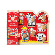 Farm Friends Jumbo Peg Puzzle - 8 Pieces M2