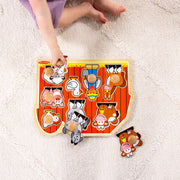 Farm Friends Jumbo Peg Puzzle - 8 Pieces M2