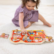 Farm Friends Jumbo Peg Puzzle - 8 Pieces M2