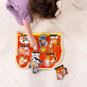 Farm Friends Jumbo Peg Puzzle - 8 Pieces R0