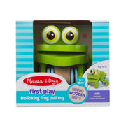 First Play Frolicking Frog Wooden Pull Toy M9