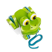 First Play Frolicking Frog Wooden Pull Toy P5