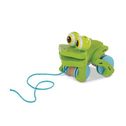 First Play Frolicking Frog Wooden Pull Toy P5
