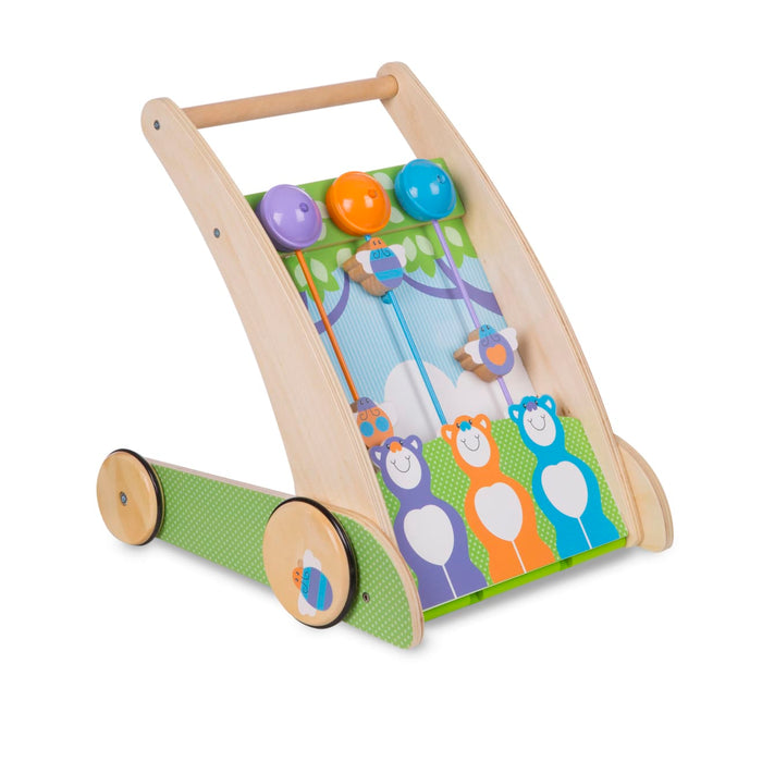 First Play Wooden Ring and Ding Forest Friends Push Toy S5