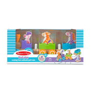 First Play Wooden Rocking Farm Animals Pull Train T3