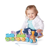First Play Wooden Rocking Farm Animals Pull Train T3