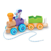First Play Wooden Rocking Farm Animals Pull Train T3