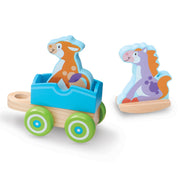 First Play Wooden Rocking Farm Animals Pull Train T3