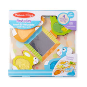 First Play Wooden Touch and Feel Puzzle Peek-a-Boo Pets With Mirror M1
