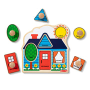 First Shapes Jumbo Peg Puzzle - 5 Pieces V6