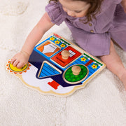 First Shapes Jumbo Peg Puzzle - 5 Pieces V6