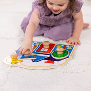 First Shapes Jumbo Peg Puzzle - 5 Pieces V6