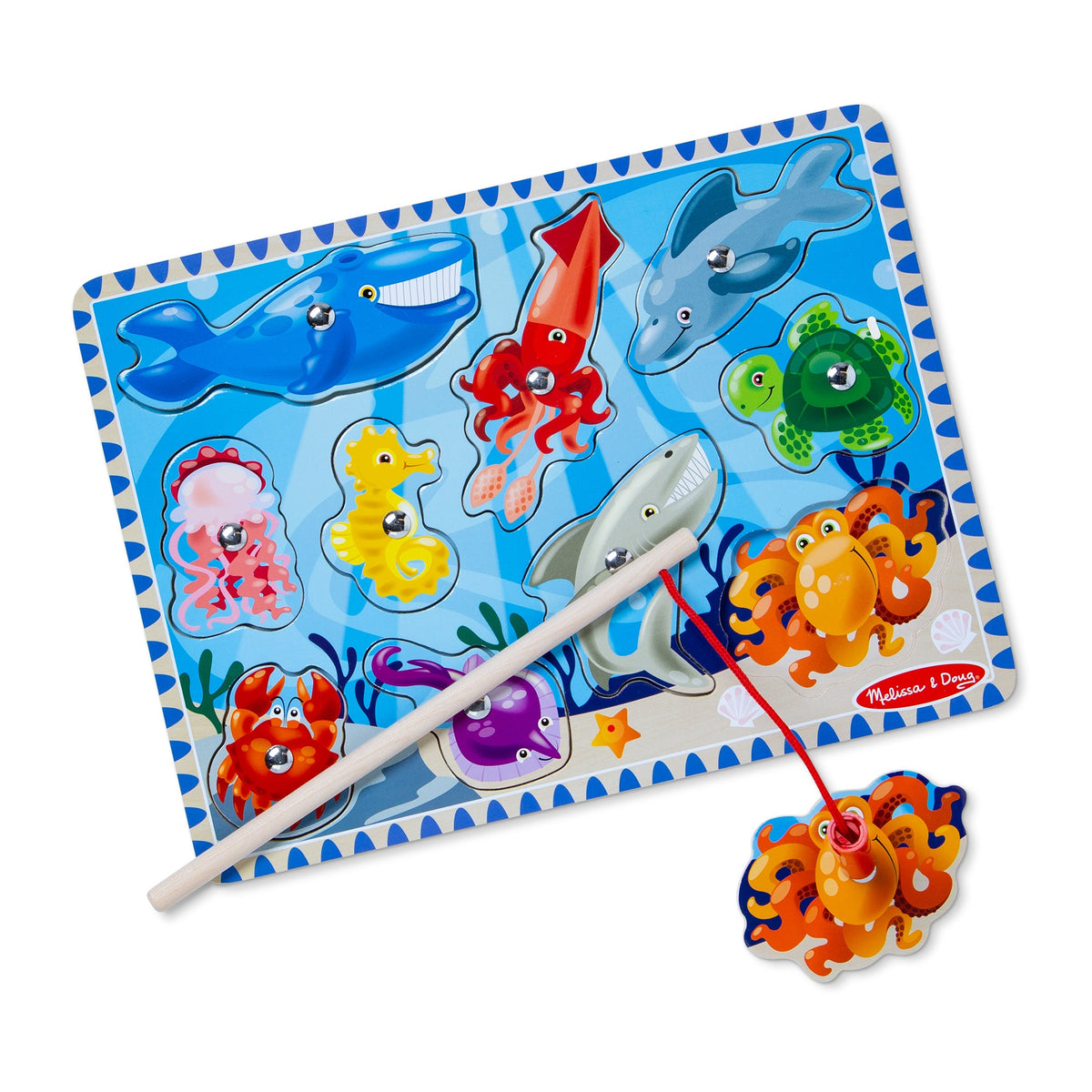 Fishing Magnetic Puzzle Game - 10 Pieces L0