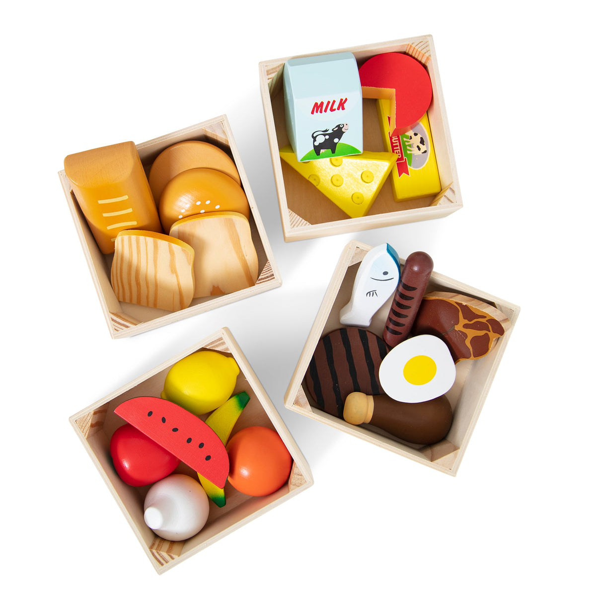 Food Groups - Wooden Play Food J0