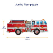 Giant Fire Truck Floor Puzzle - 24 Pieces C3