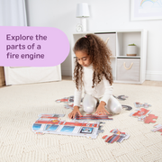 Giant Fire Truck Floor Puzzle - 24 Pieces Y0