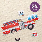 Giant Fire Truck Floor Puzzle - 24 Pieces Y0