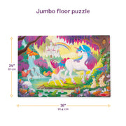 Glow-in-the-Dark Unicorn Floor Puzzle - 48 Pieces N4
