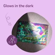 Glow-in-the-Dark Unicorn Floor Puzzle - 48 Pieces N4