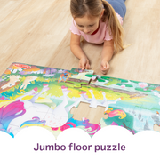 Glow-in-the-Dark Unicorn Floor Puzzle - 48 Pieces N4