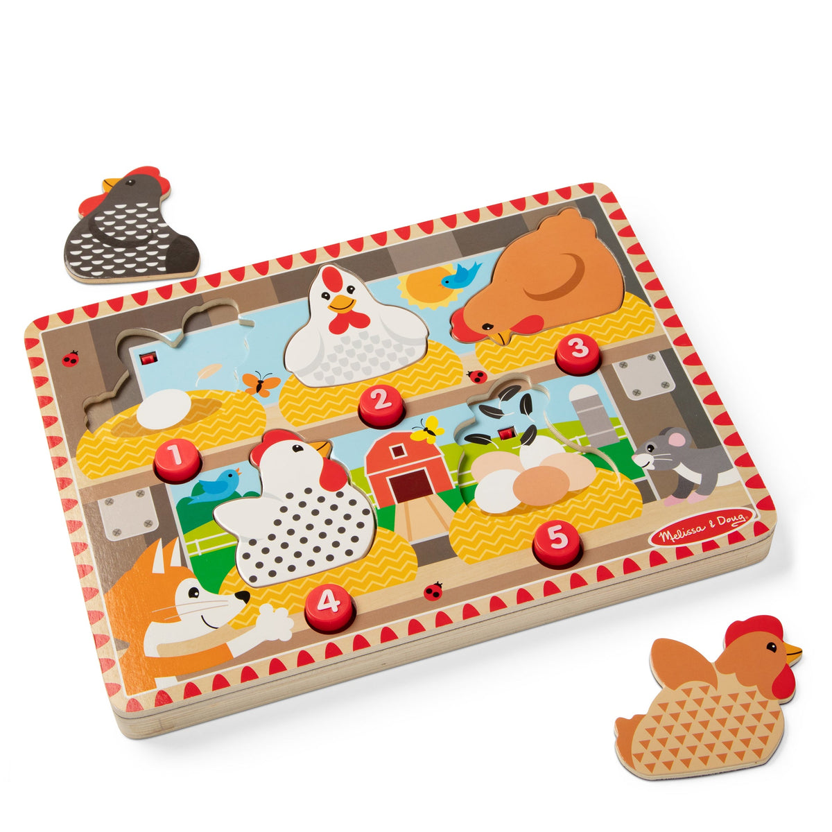Happy Hens Push to Pop Puzzle B6