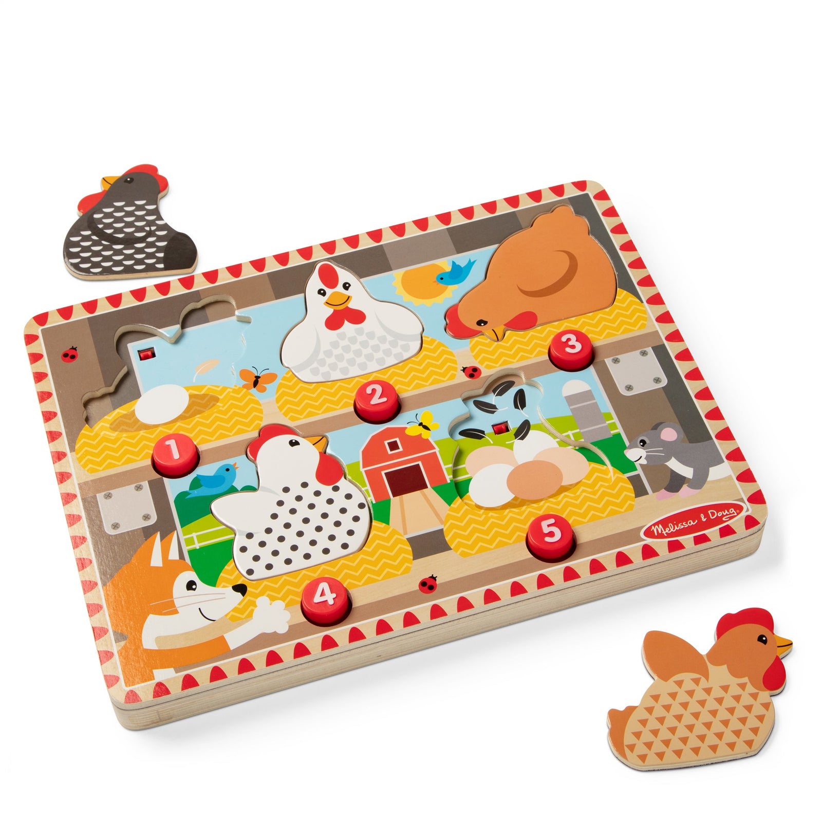 Happy Hens Push to Pop Puzzle W8