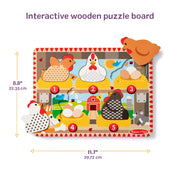 Happy Hens Push to Pop Puzzle W8