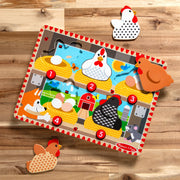 Happy Hens Push to Pop Puzzle W8