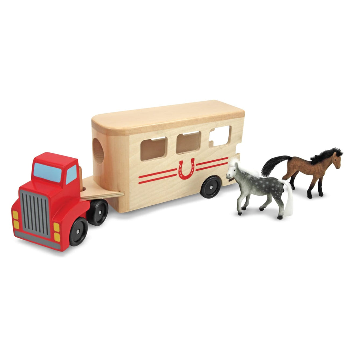 Horse Carrier Wooden Vehicles Play Set C3