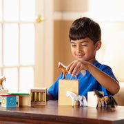 Horse Carrier Wooden Vehicles Play Set H0