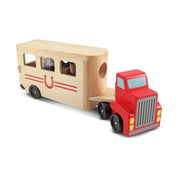 Horse Carrier Wooden Vehicles Play Set H0