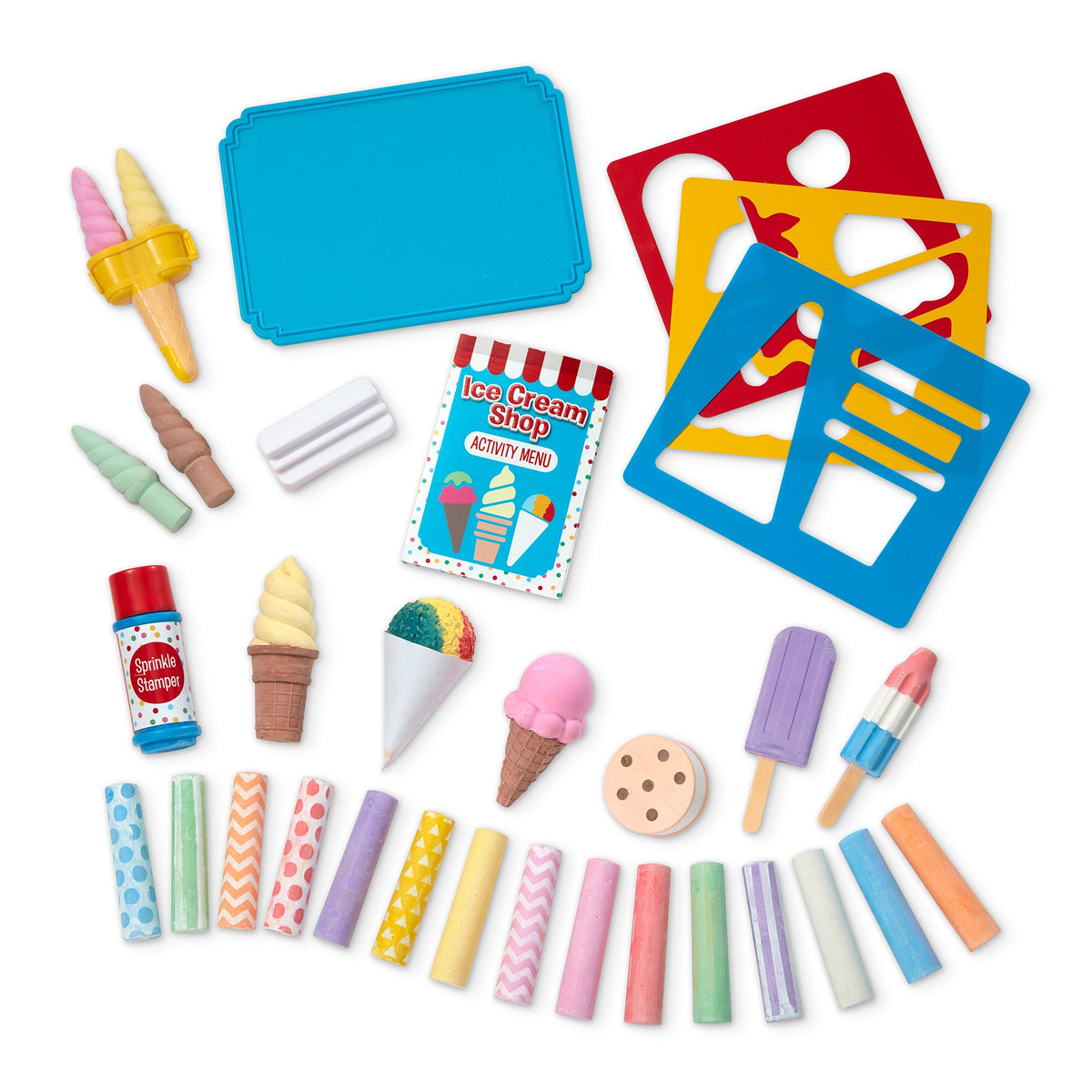 Ice Cream Shop Chalk Play Set W5